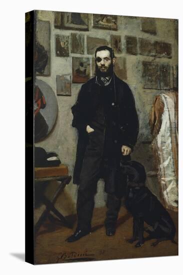 Portrait of Giuseppe Abbati-Giovanni Boldini-Stretched Canvas