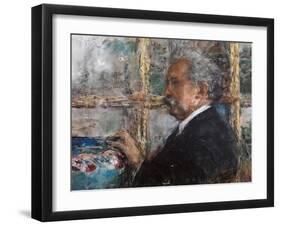 Portrait of Giuseppe Casciaro-Antonio Mancini-Framed Giclee Print