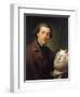 Portrait of Giuseppe Franchi, Half-Length, Holding a Bust of Homer, C.1771-73-Anton Raphael Mengs-Framed Giclee Print