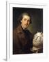 Portrait of Giuseppe Franchi, Half-Length, Holding a Bust of Homer, C.1771-73-Anton Raphael Mengs-Framed Giclee Print