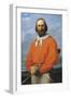 Portrait of Giuseppe Garibaldi, 1807 - 1882, Italian Military General, Patriot and Politician-Silvestro Lega-Framed Giclee Print