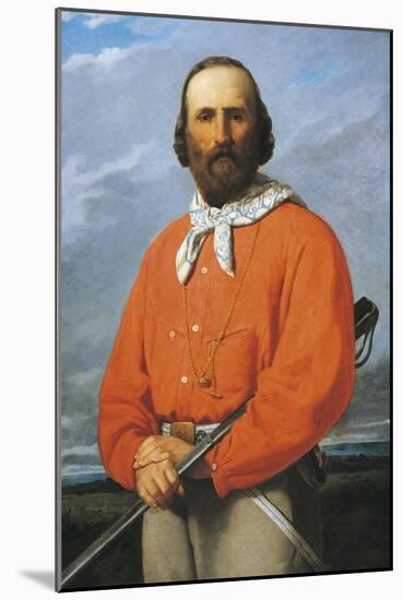 Portrait of Giuseppe Garibaldi, 1807 - 1882, Italian Military General, Patriot and Politician-Silvestro Lega-Mounted Giclee Print