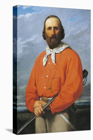 Portrait of Giuseppe Garibaldi, 1807 - 1882, Italian Military General, Patriot and Politician-Silvestro Lega-Stretched Canvas