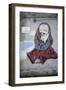 Portrait of Giuseppe Garibaldi (1807-1882), Mural in Orgosolo, Sardinia, Italy-null-Framed Giclee Print