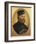 Portrait of Giuseppe Garibaldi, 1807 - 1882-null-Framed Giclee Print