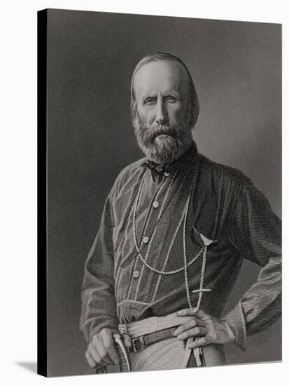 Portrait of Giuseppe Garibaldi-null-Stretched Canvas