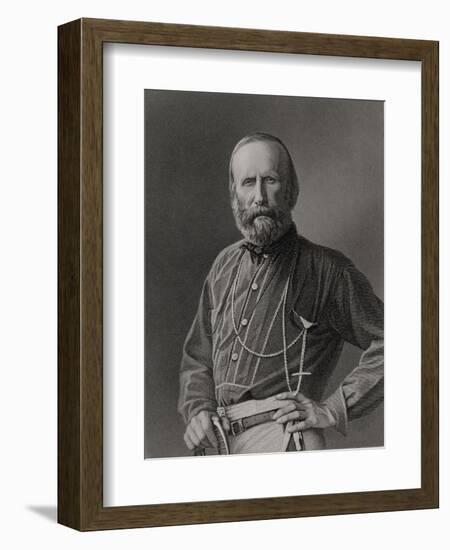 Portrait of Giuseppe Garibaldi-null-Framed Giclee Print