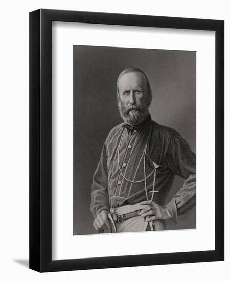 Portrait of Giuseppe Garibaldi-null-Framed Giclee Print