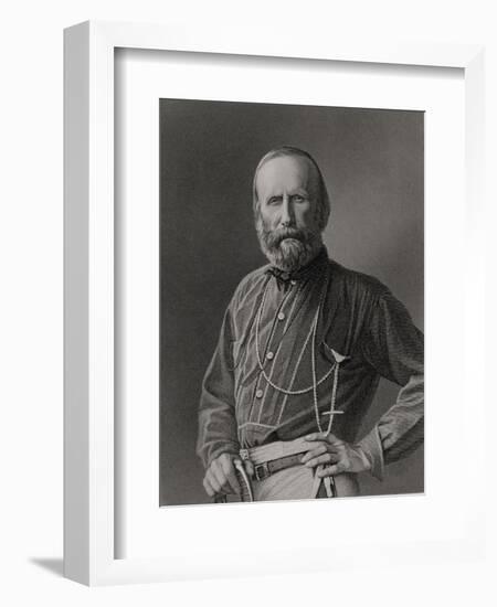 Portrait of Giuseppe Garibaldi-null-Framed Giclee Print