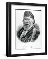 Portrait of Giuseppe Garibaldi-null-Framed Giclee Print