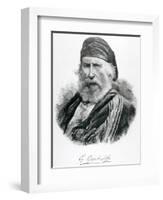 Portrait of Giuseppe Garibaldi-null-Framed Giclee Print