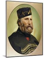 Portrait of Giuseppe Garibaldi-null-Mounted Giclee Print