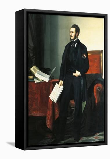 Portrait of Giuseppe Giusti-null-Framed Stretched Canvas
