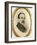 Portrait of Giuseppe Mazzini, 1805 - 1872-null-Framed Giclee Print