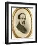 Portrait of Giuseppe Mazzini, 1805 - 1872-null-Framed Giclee Print