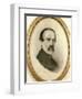 Portrait of Giuseppe Mazzini, 1805 - 1872-null-Framed Giclee Print