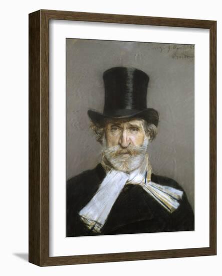 Portrait of Giuseppe Verdi, 1880s-Giovanni Boldini-Framed Giclee Print