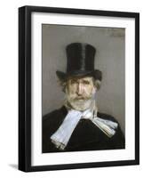Portrait of Giuseppe Verdi, 1880s-Giovanni Boldini-Framed Giclee Print