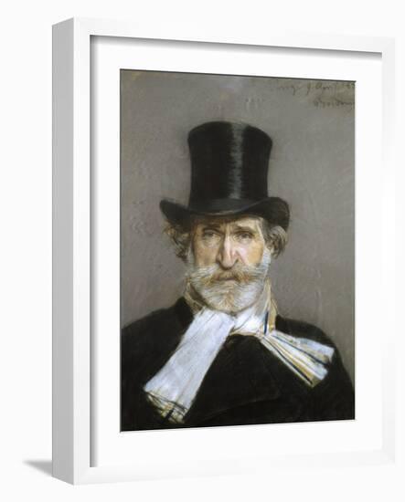 Portrait of Giuseppe Verdi, 1880s-Giovanni Boldini-Framed Giclee Print