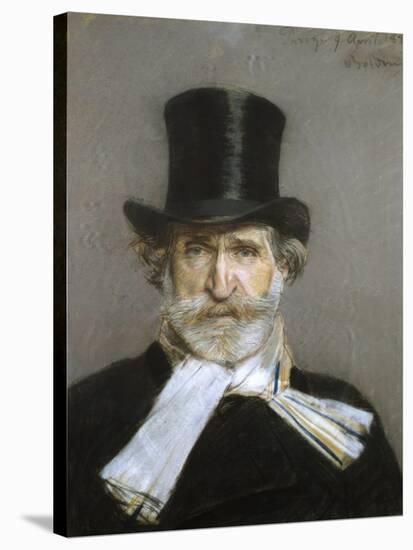 Portrait of Giuseppe Verdi, 1880s-Giovanni Boldini-Stretched Canvas