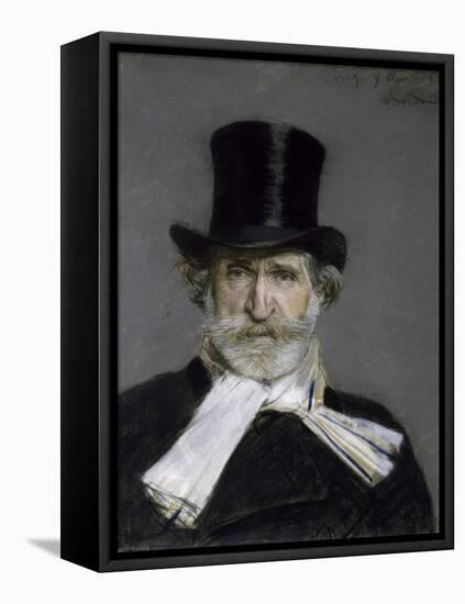 Portrait of Giuseppe Verdi, 1886-Giovanni Boldini-Framed Stretched Canvas