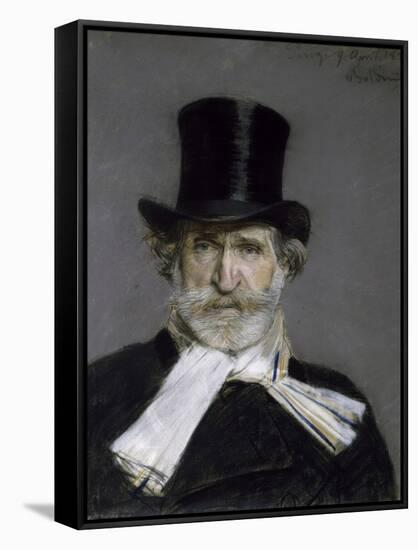 Portrait of Giuseppe Verdi, 1886-Giovanni Boldini-Framed Stretched Canvas