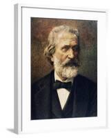 Portrait of Giuseppe Verdi-null-Framed Giclee Print