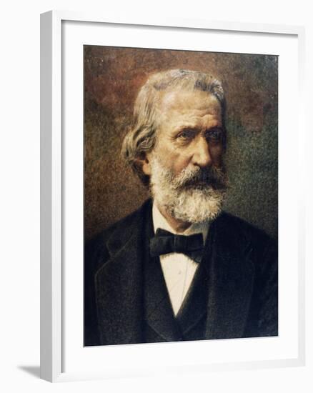 Portrait of Giuseppe Verdi-null-Framed Giclee Print