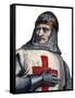 Portrait of Godfrey of Bouillon Frankish knight, one of the leaders of the First Crusade-French School-Framed Stretched Canvas