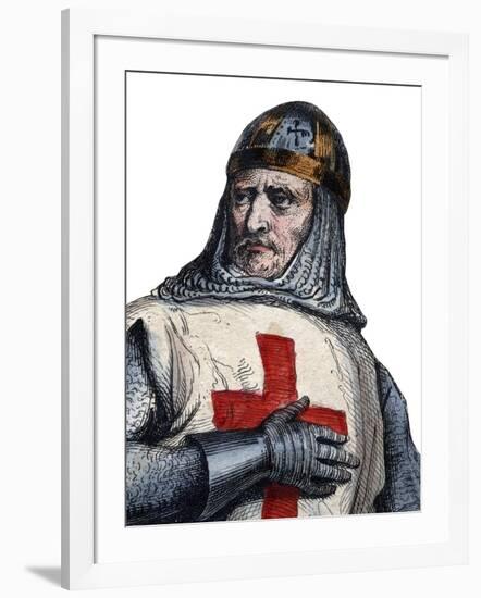 Portrait of Godfrey of Bouillon Frankish knight, one of the leaders of the First Crusade-French School-Framed Giclee Print