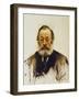 Portrait of Gottfried Keller, 1886-Karl Stauffer-Bern-Framed Giclee Print