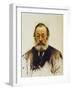 Portrait of Gottfried Keller, 1886-Karl Stauffer-Bern-Framed Giclee Print