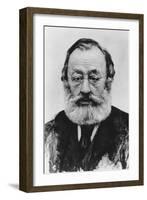 Portrait of Gottfried Keller-Karl Stauffer-Bern-Framed Giclee Print