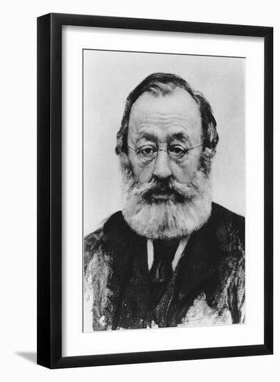 Portrait of Gottfried Keller-Karl Stauffer-Bern-Framed Giclee Print