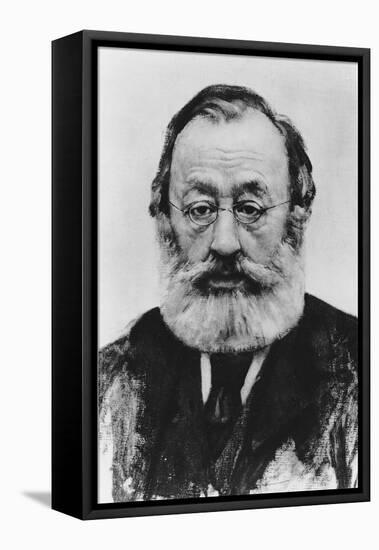 Portrait of Gottfried Keller-Karl Stauffer-Bern-Framed Stretched Canvas