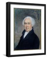 Portrait of Gouverneur Morris (1752-1816)-James Sharples-Framed Giclee Print