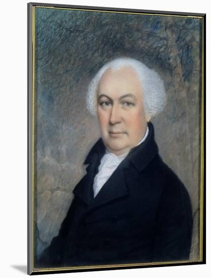 Portrait of Gouverneur Morris (1752-1816)-James Sharples-Mounted Giclee Print