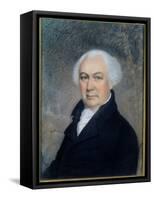 Portrait of Gouverneur Morris (1752-1816)-James Sharples-Framed Stretched Canvas