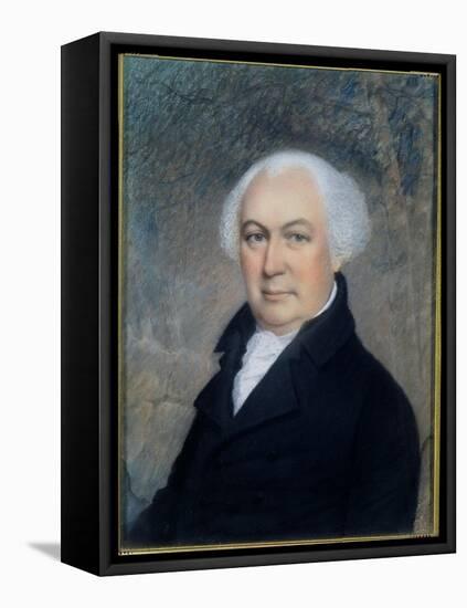 Portrait of Gouverneur Morris (1752-1816)-James Sharples-Framed Stretched Canvas