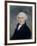 Portrait of Gouverneur Morris (1752-1816)-James Sharples-Framed Giclee Print