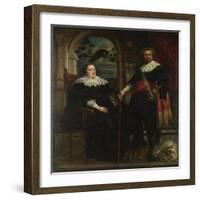 Portrait of Govaert Van Surpele and His Wife, 1636-1637-Jacob Jordaens-Framed Giclee Print