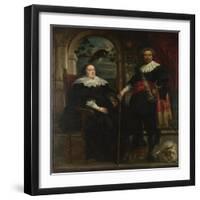 Portrait of Govaert Van Surpele and His Wife, 1636-1637-Jacob Jordaens-Framed Giclee Print