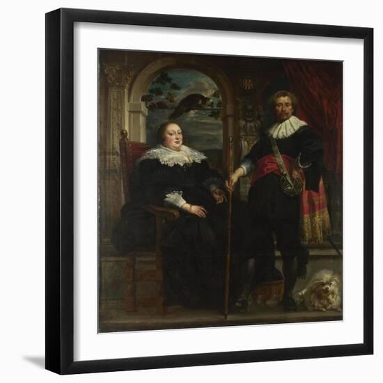 Portrait of Govaert Van Surpele and His Wife, 1636-1637-Jacob Jordaens-Framed Giclee Print