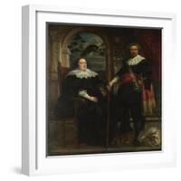 Portrait of Govaert Van Surpele and His Wife, 1636-1637-Jacob Jordaens-Framed Giclee Print