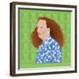 Portrait of Grace Coddington, Creative Director of US Vogue-Claire Huntley-Framed Giclee Print