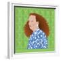 Portrait of Grace Coddington, Creative Director of US Vogue-Claire Huntley-Framed Giclee Print