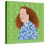 Portrait of Grace Coddington, Creative Director of US Vogue-Claire Huntley-Stretched Canvas