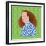 Portrait of Grace Coddington, Creative Director of US Vogue-Claire Huntley-Framed Giclee Print