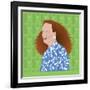 Portrait of Grace Coddington, Creative Director of US Vogue-Claire Huntley-Framed Giclee Print