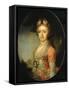 Portrait of Grand Duchess Alexandra Pavlovna (1783-180), Daughter of Emperor Paul I, C1798-Vladimir Lukich Borovikovsky-Framed Stretched Canvas